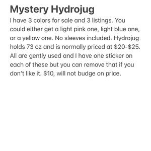 Mystery Hydrojug